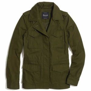 $175 madewell olive green allweather water resistant Utility jacket XS